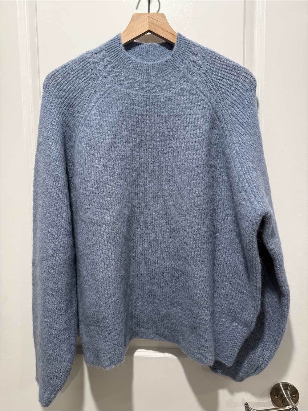 Sezane Otis Jumper Vintage Blue - Size XL